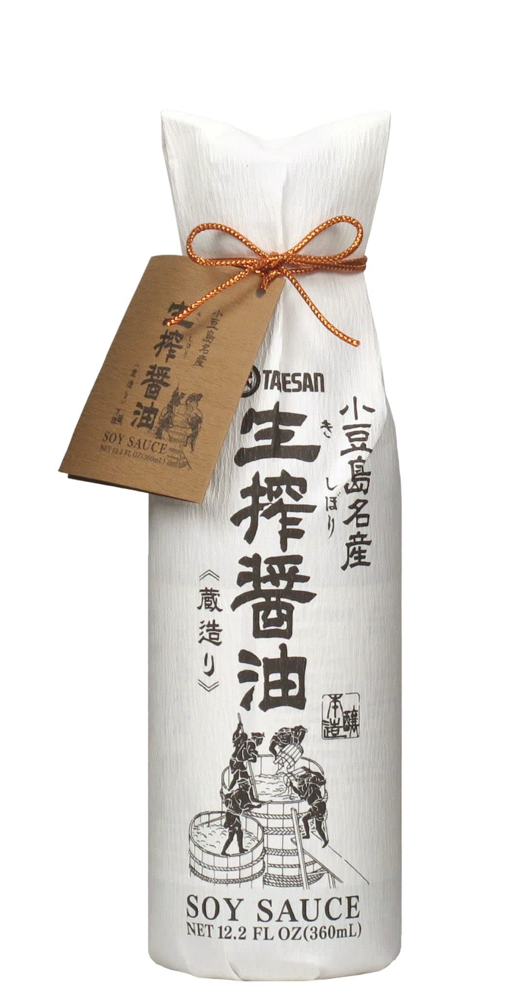 TAKESAN KISHIBORI SOY SAUCE (Original, 12.2 Fl oz.) Pure artisan Japanese soy sauce. All natural barrel aged 1 year unadulterated and without preservatives