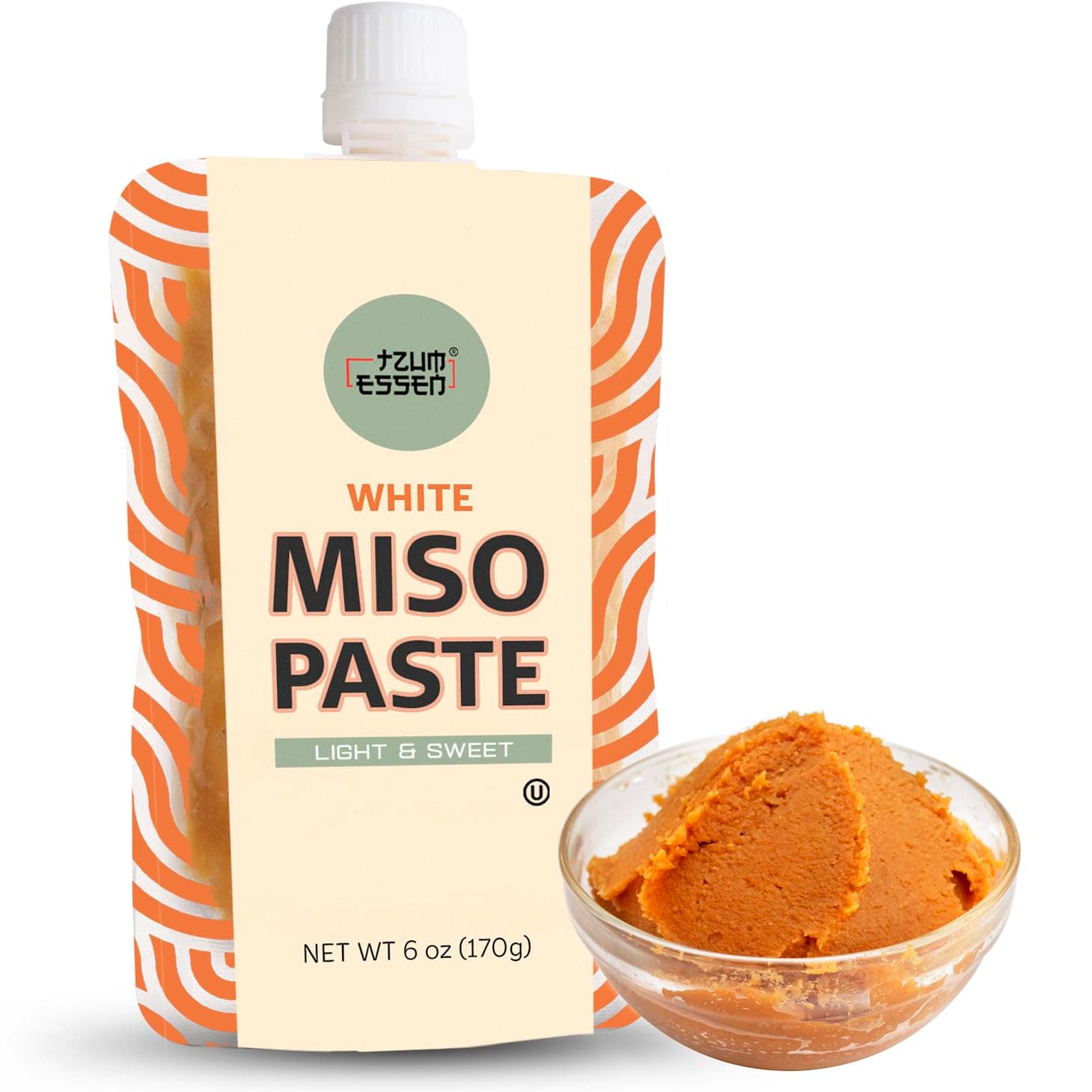 White Miso Paste (Shiro) Umami filled Soup base. Vegan, Kosher & Gluten Free 170g | With Resealable cap