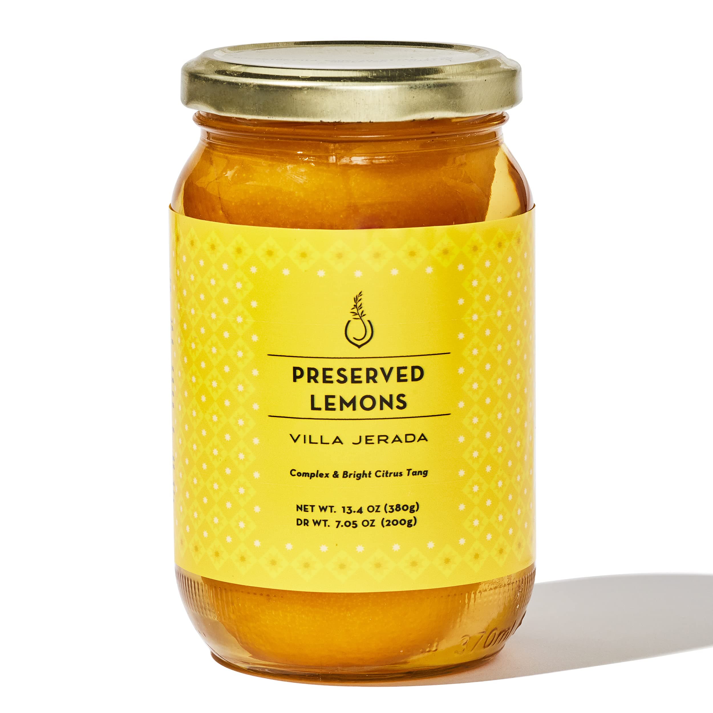 Villa Jerada, Premium Preserved Lemons, Essential Moroccan Culinary Tradition: Complex & Bright Citrus Tang for Variety of Dishes 13.4 oz (Pack of 1) (FBA - PRESERVED LEMONS 1 JAR)