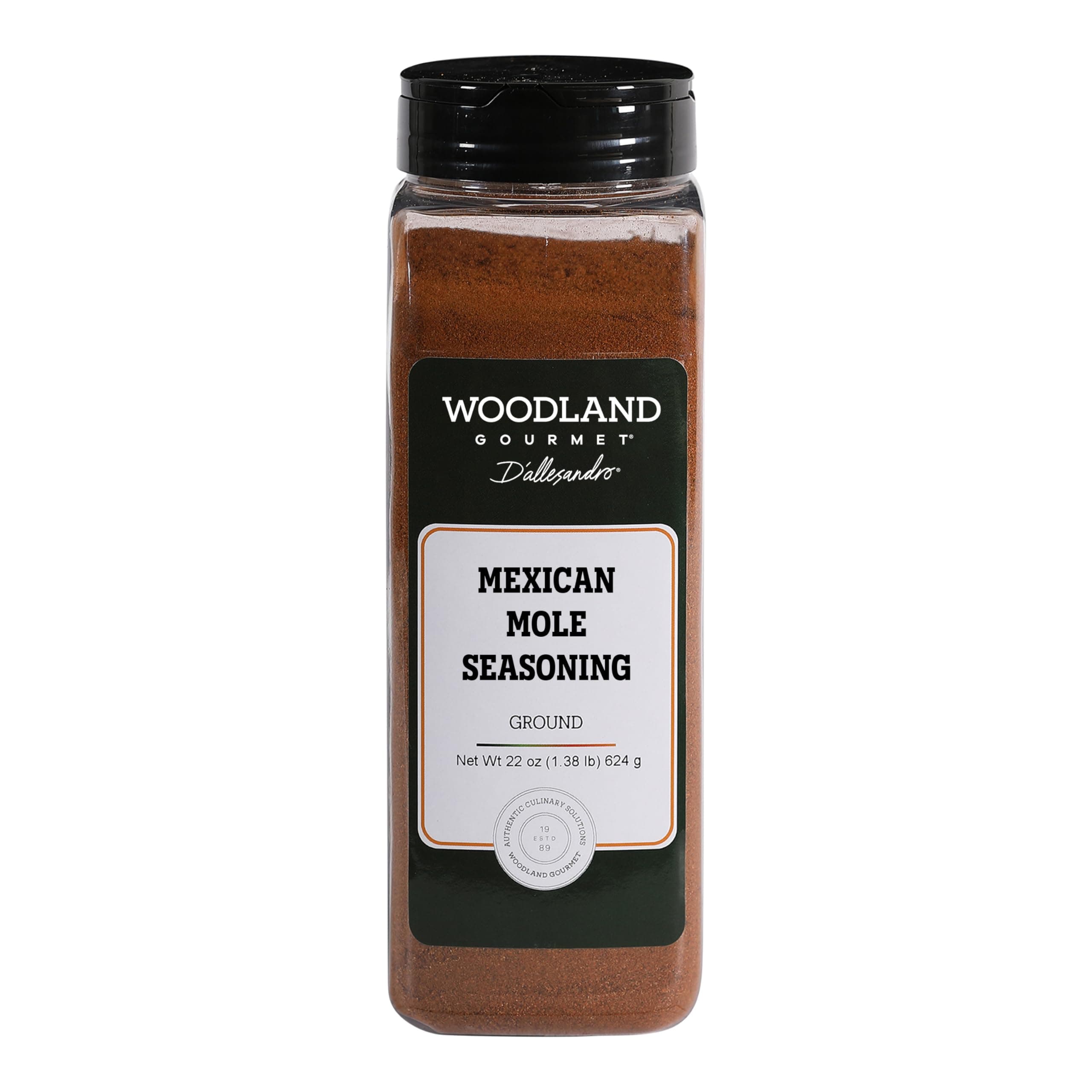 Mexican Mole Seasoning, 22 oz – Authentic Mole Spice Blend & Sauce Starter for Mole Sauce, Enchiladas & Braised Meats, by Woodland Gourmet