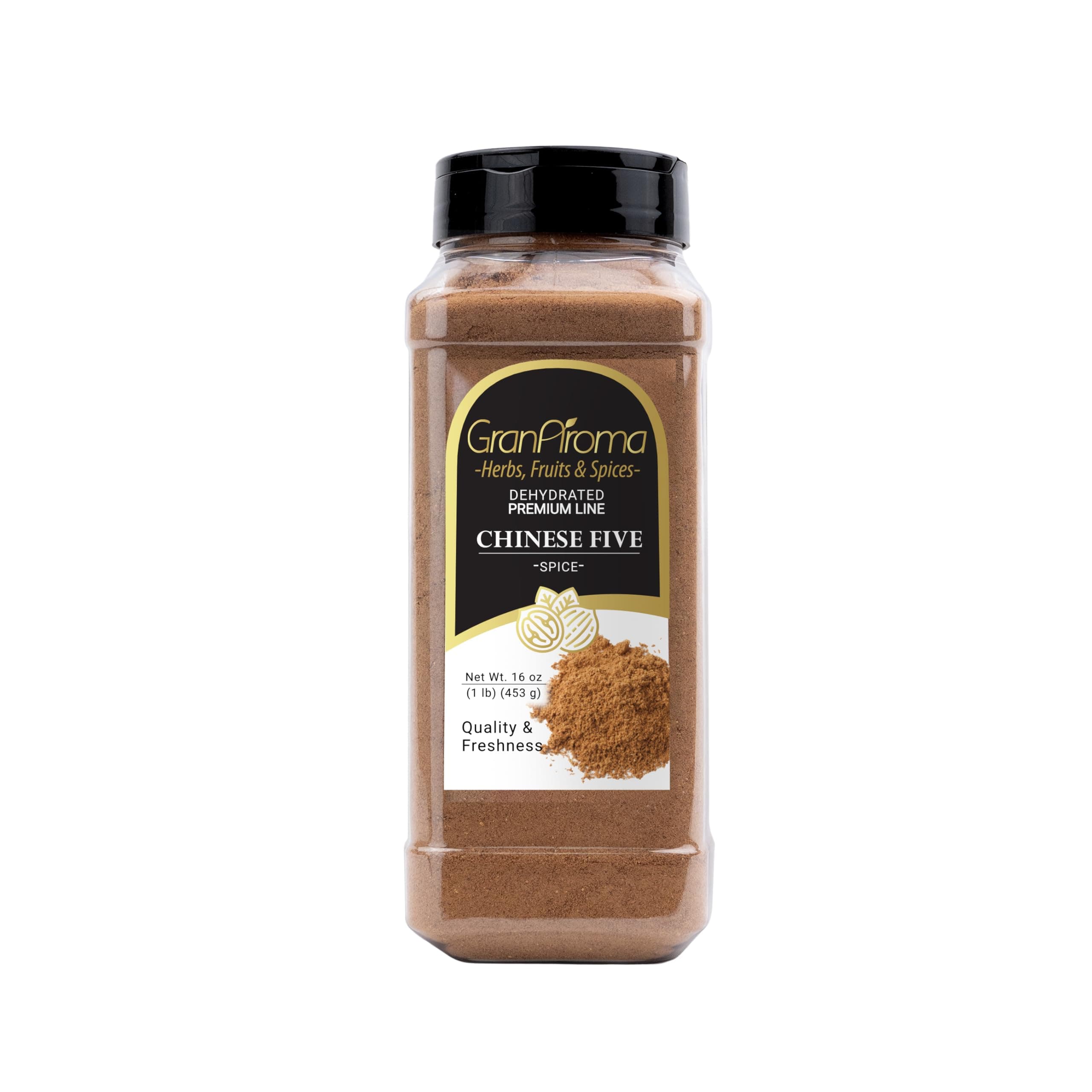 GranAroma Chinese Five Spice, Bold and Aromatic Flavor Profile, Seasoning for Stir-Fries, Roasted Meats, and Soups (1 Pound)
