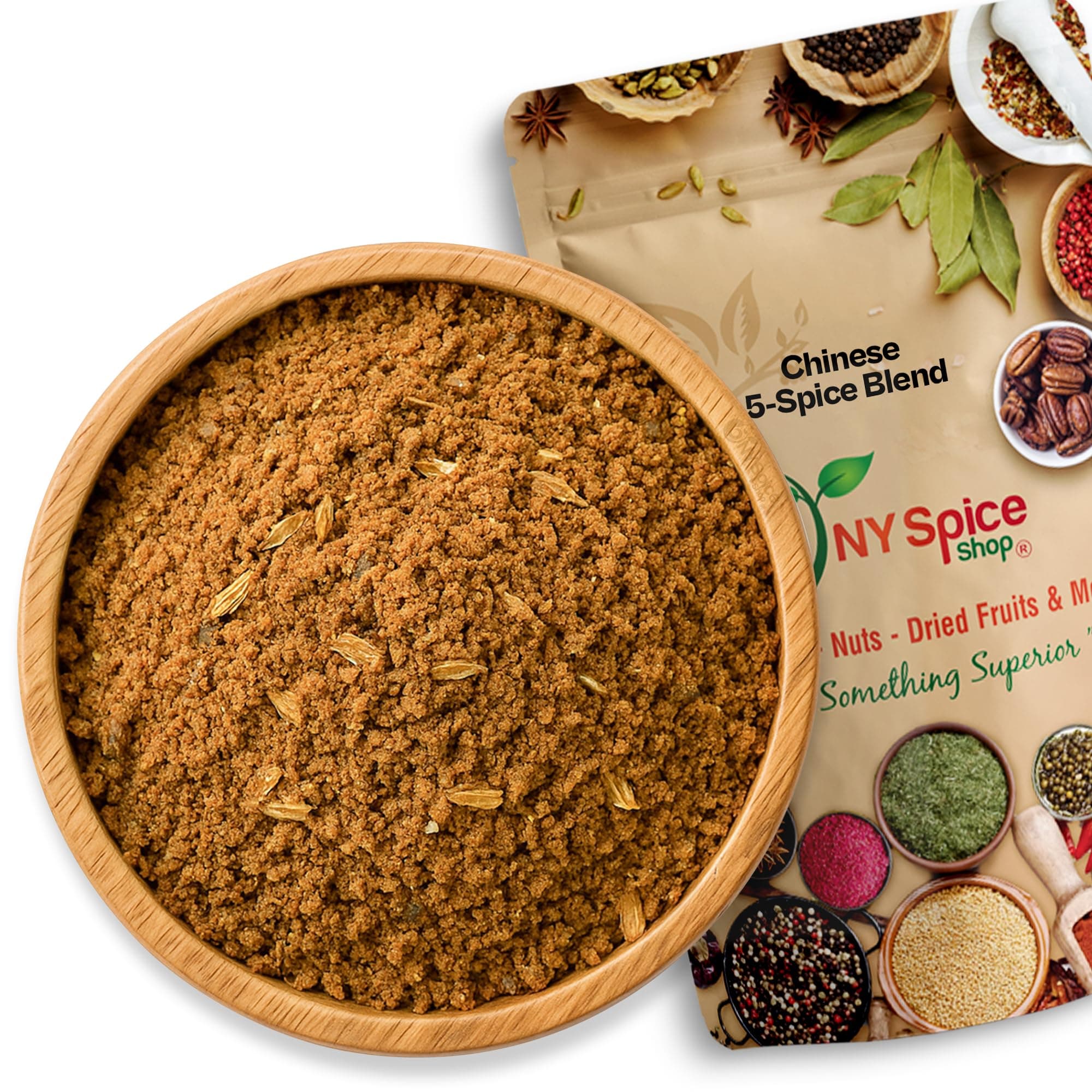 NY Spice Shop Chinese 5 Spice Powder - 6 Ounce Authentic Chinese Five Spice Seasoning Blend - 5 Spice Chinese Seasoning with Cinnamon, Anise, Fennel, Cloves, Black Pepper, Silicon Dioxide